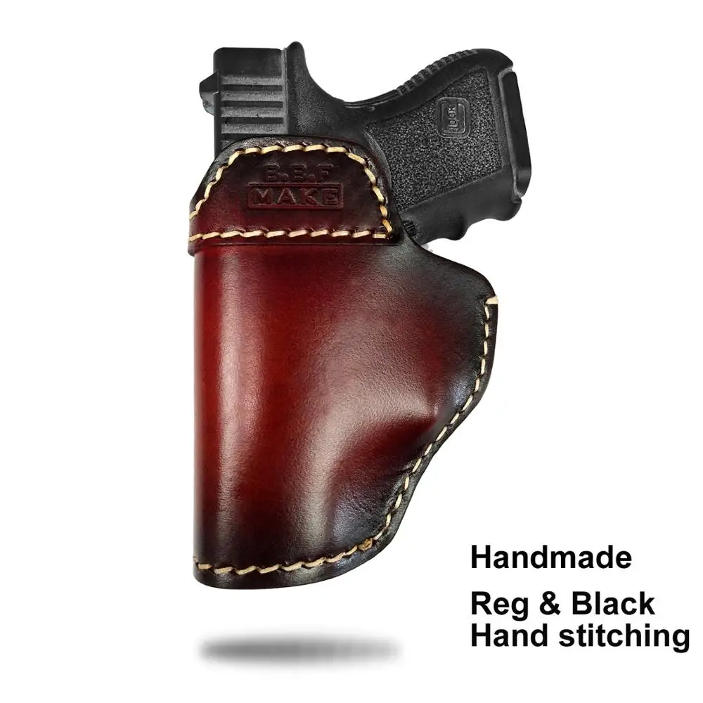 B.B.F MAKE Gun Holster Leather Sheath For S&W M&P Shield GLOCK 17 19 22 23 26 27 32 33 42 43/Спрингфилд XD S доски