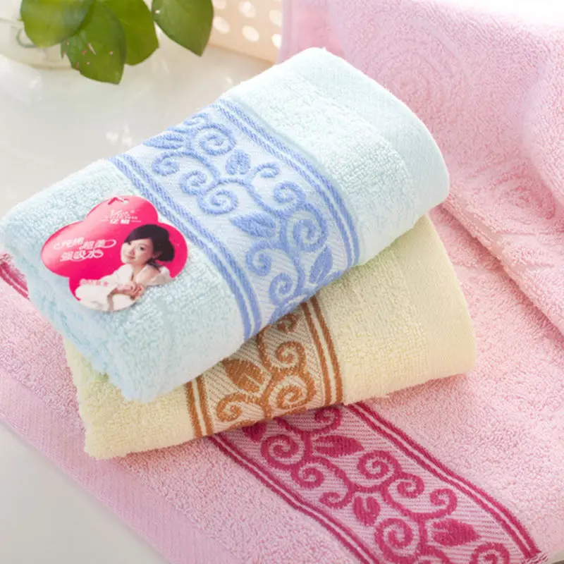 Simanfei 2017 New Brand Bath Towel Solid Soft Character Face Towels High Quality Candy Color Toallas 33cm*74cm 100g | Дом и сад