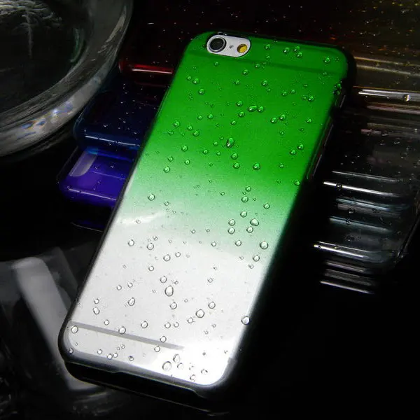 3D капли воды капающий чехол для iphone 6 plus прозрачный Кристальный всего 9 цветов в