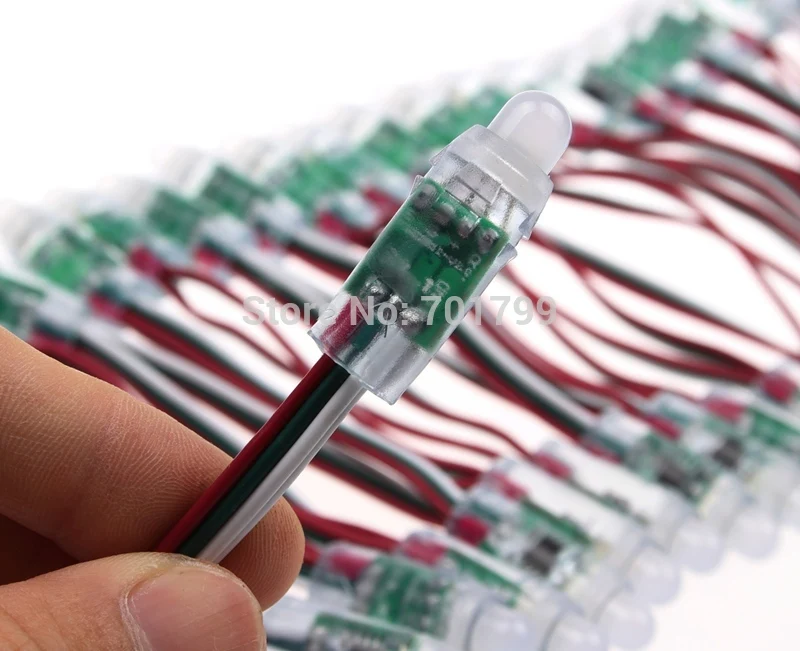 SM16703 IC DC5V 50 точек адресуемый светодиодный модуль пикселей Пиксельная веревка IP68