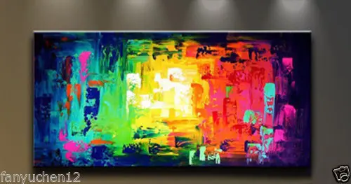 Огромная современная абстрактная ручная роспись Картина маслом Настенный декор