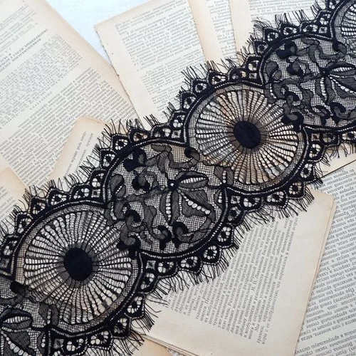 Полые круглые ресницы кружева свадебное платье украшение домашний стол флаг