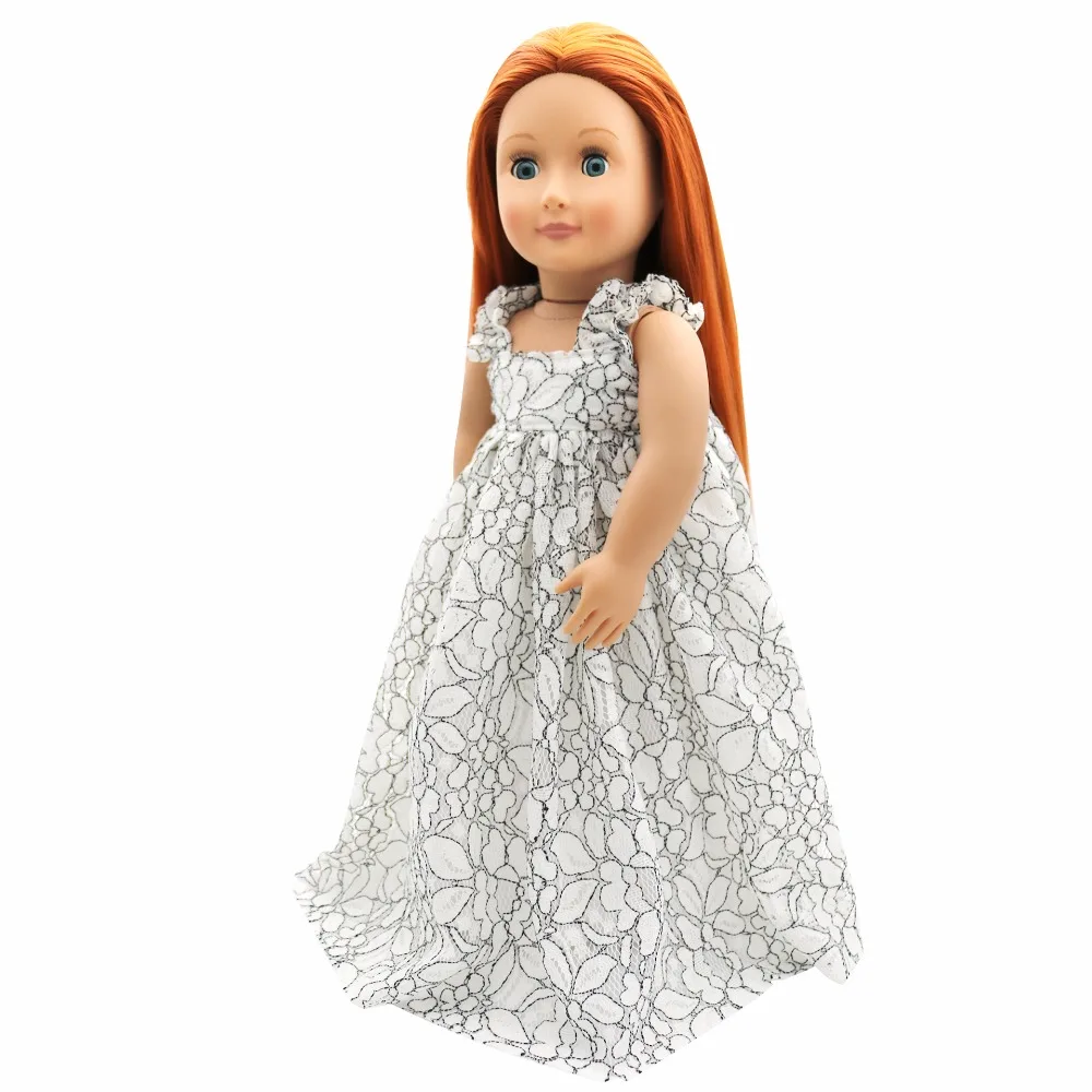 Новый летний American Girl Doll Одежда куклы Интимные аксессуары слинг Кружево платье