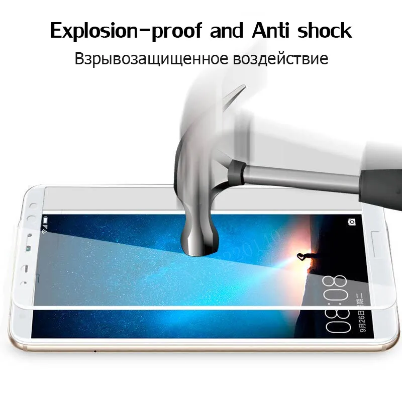 9H полное покрытие защита закаленное стекло для Huawei P10 P9 P8 lite 2017 Защита экрана Mate 10