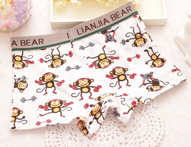 4 шт./Лот хлопковые трусы-боксеры для мальчиков |