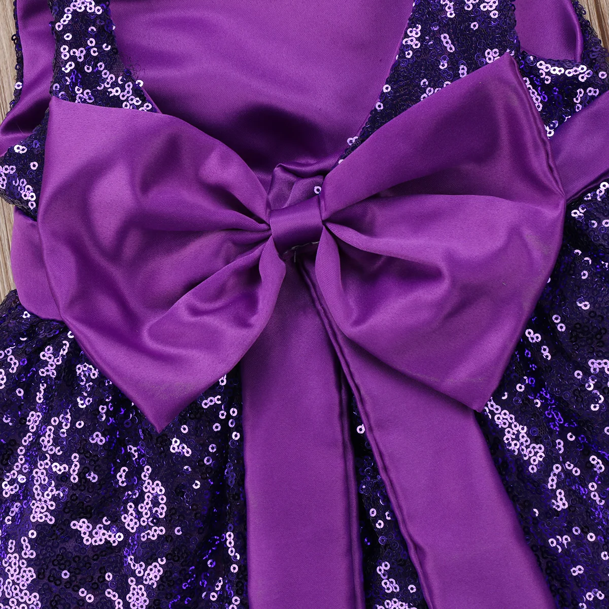 Kids Baby Girls Sequins Dress Princess Party Backless Bowknot Sundress Clothes Summer Lace Casual Ball Gown Clothing | Детская одежда и