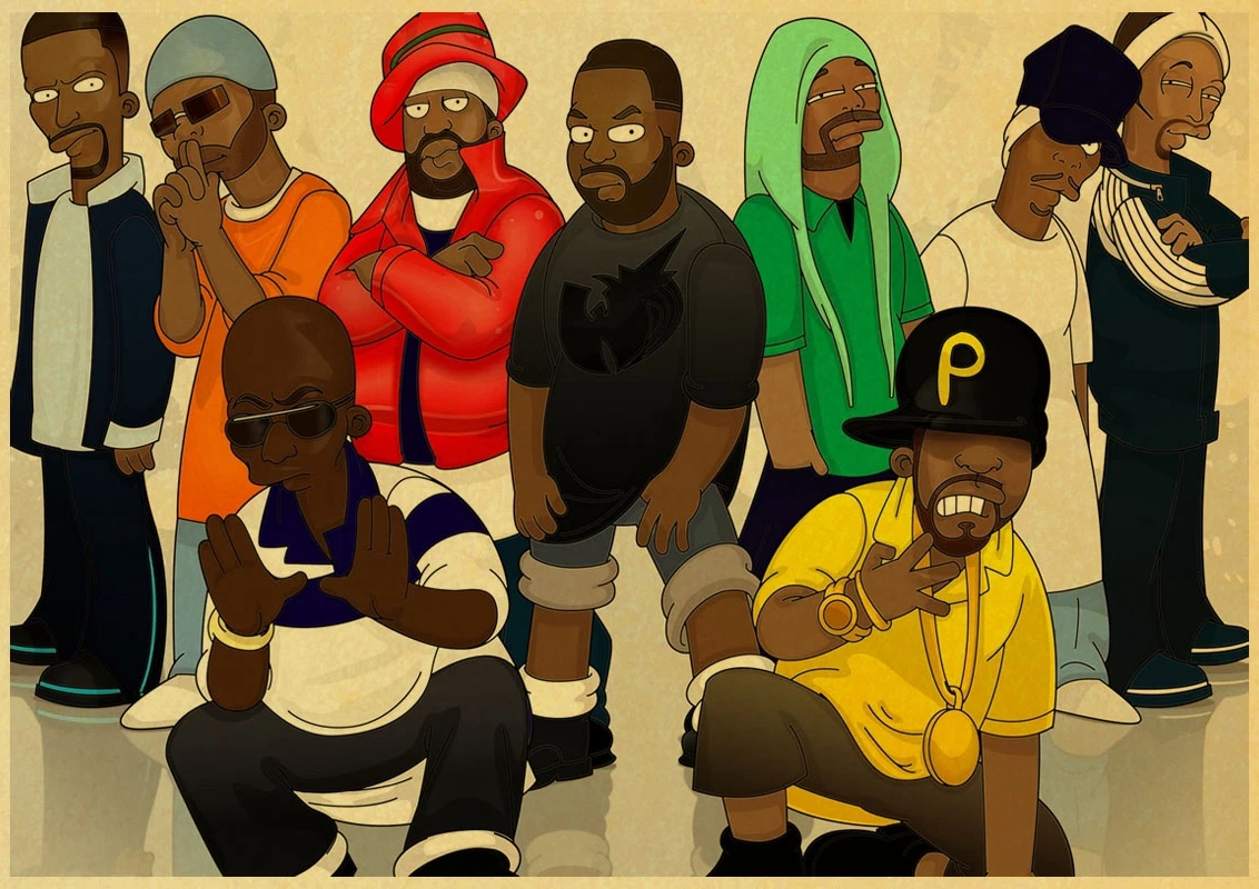 Wu-Massacre Wu-Tang Clan хип-хоп рэп музыка плакат крафт reteo рок плакат Настенная Наклейка винтажный плакат искусство огромный Принт плакат