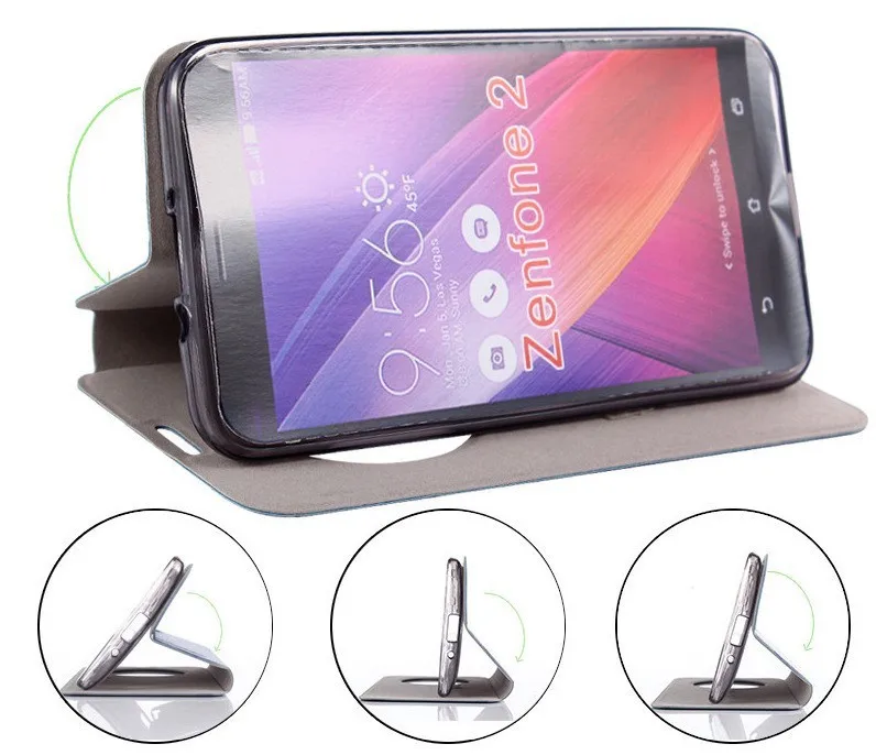 Чехол для Asus Zenfone 2 ZE551ML на Asus Zenfone 2 ze551ml чехол для Zenfone2 чехол Ze550ml роскошный Флип кожаный