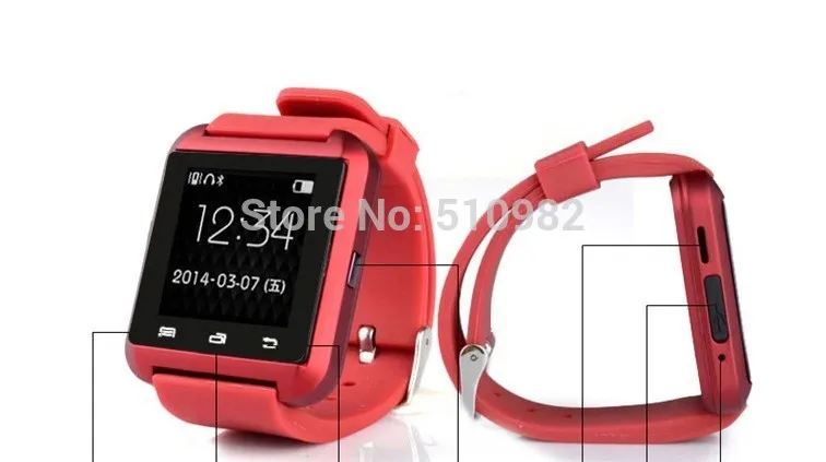 2015 новые Bluetooth смарт часы U8 SmartWatch аксессуары iPhone или 4S 5 5Snew. S4 примечание Android