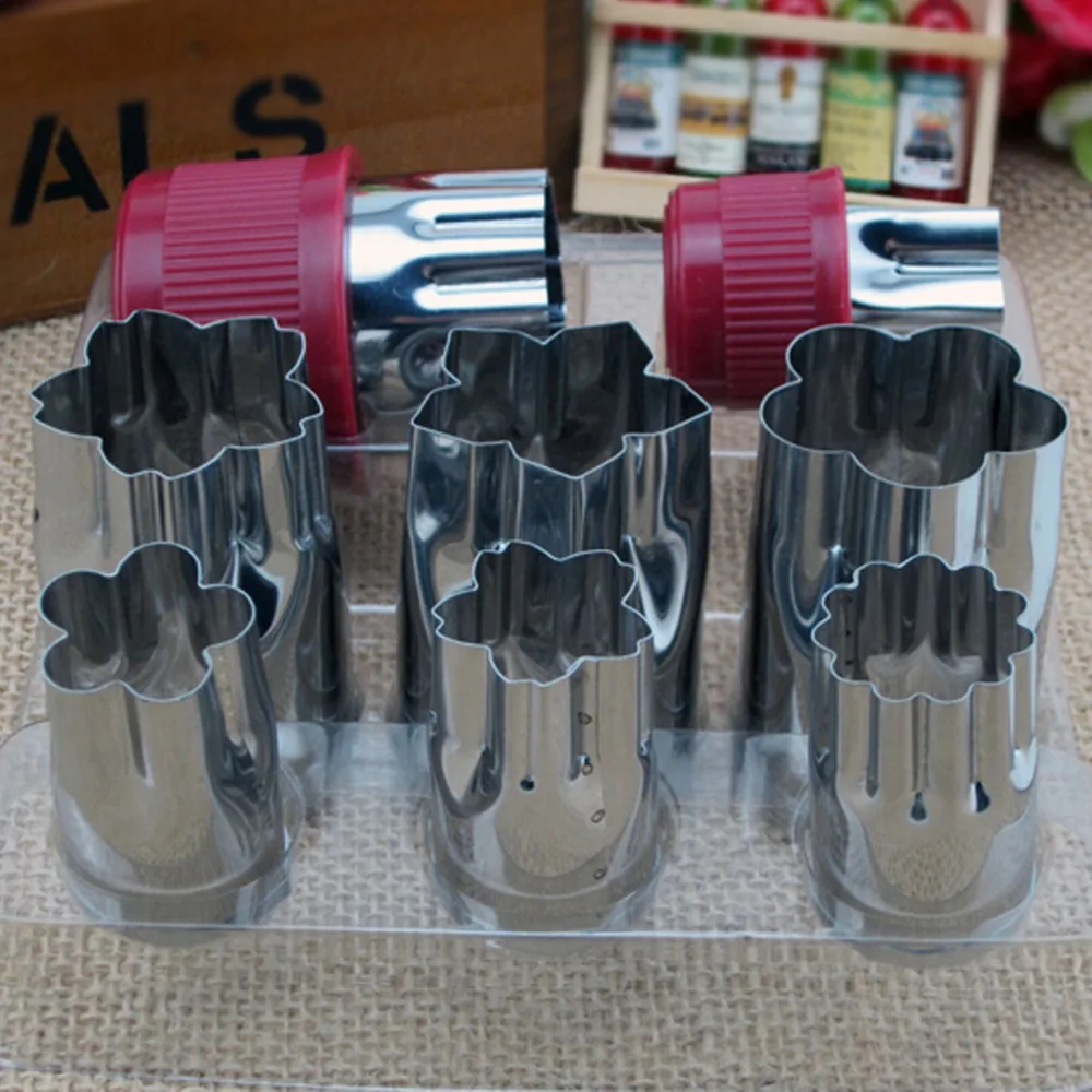 8 шт./компл. кухонные инструменты из нержавеющей стали для резки фруктов и овощей |