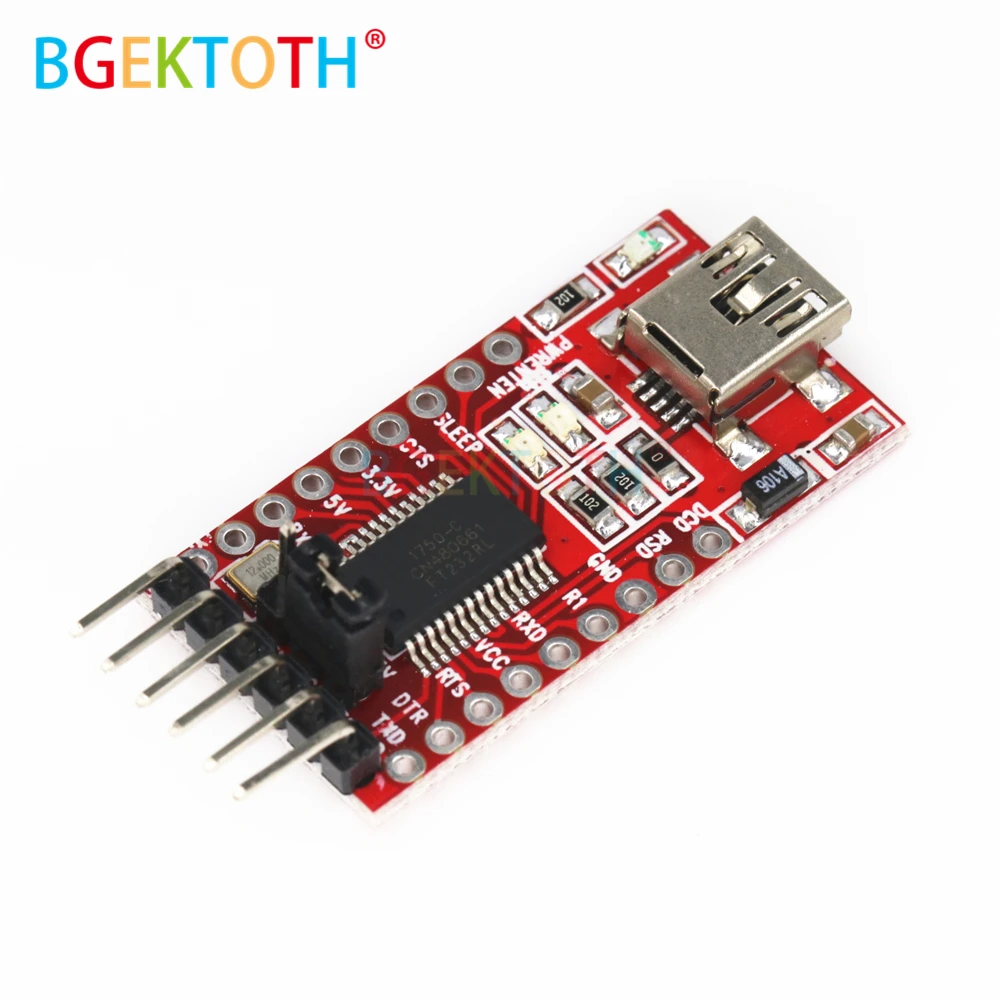 Высокое качество FT232RL FT232 FTDI USB 3 V 5 к TTL Серийный адаптер модуль мини порт|Детали и