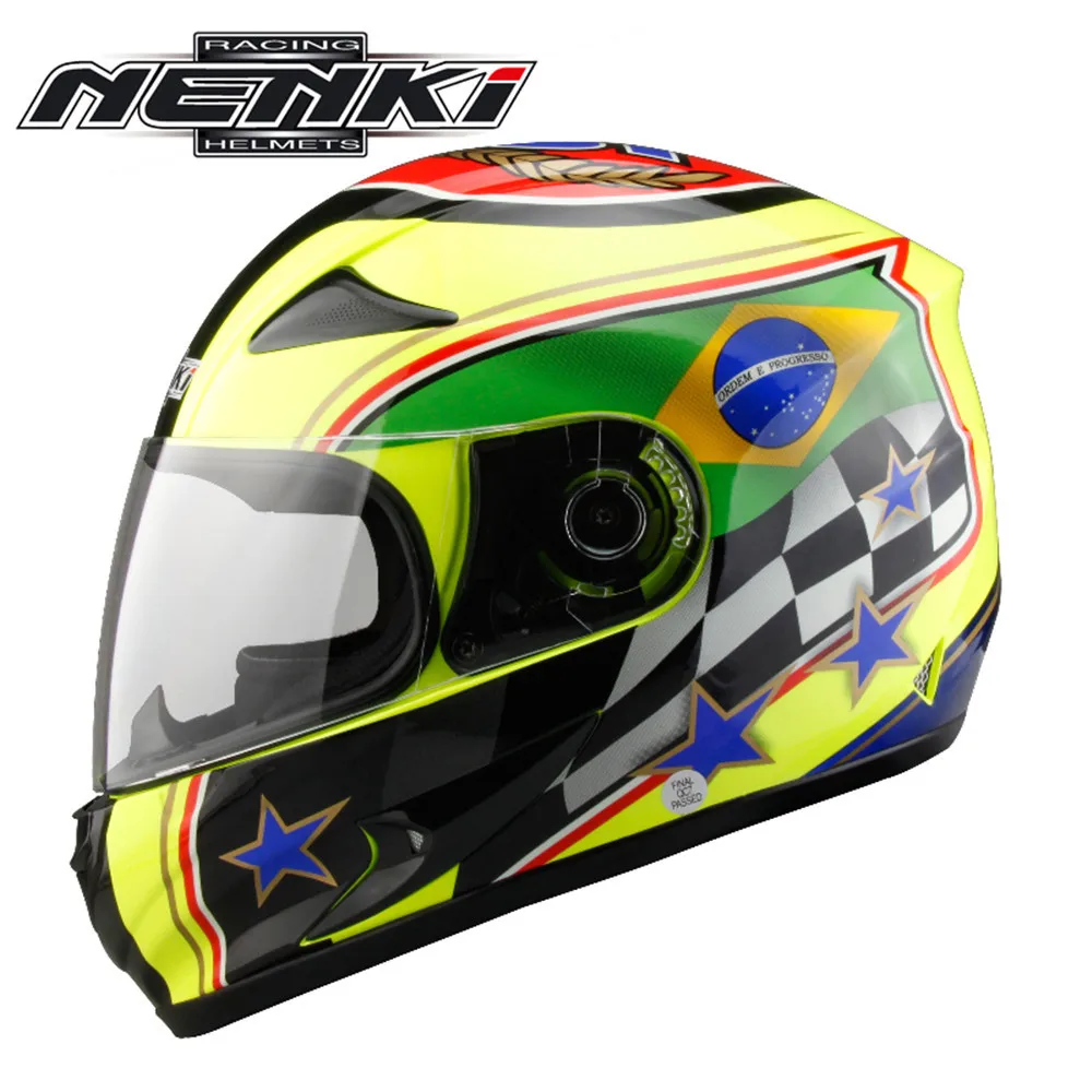 NENKI Полный мотоциклетный шлем Capacete da Motocicleta мотошлем Casque Kask 816z гоночная езда