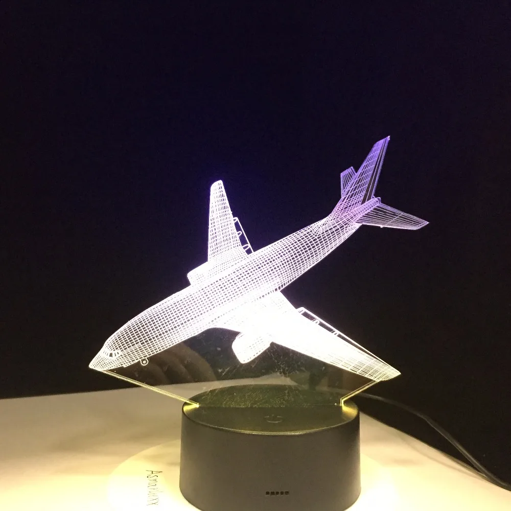 Летательный аппарат Новинка 3D Светодиодный лампа визуальная красочные