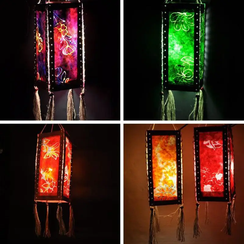 Азиатский Восточный подвесной бумажный светильник затемненный домашний садовый