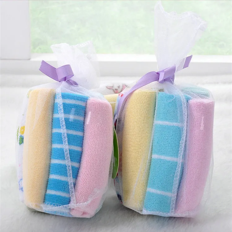 Цветной одиночный маленький квадратный платок для полотенец 8 шт./партия мягкий