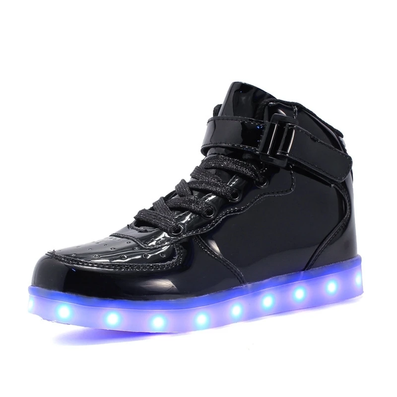 25-40 Size/ USB Charging Basket Led Children Shoes With Light Up Kids Casual Boys&ampGirls Luminous Sneakers Glowing Shoe enfant | Детская