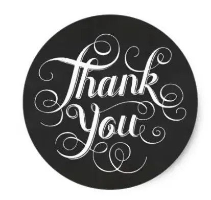 

1.5inch Chalkboard Thank You Sticker