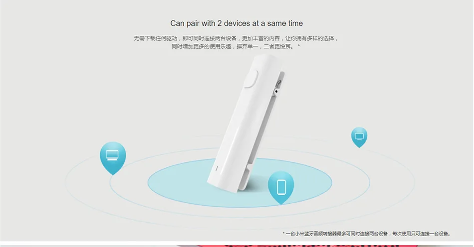 Xiaomi Bluetooth 4,2 аудио приемник портативный Проводной к беспроводной Медиа адаптер для 3,5 мм наушники гарнитура динамик автомобиля AUX