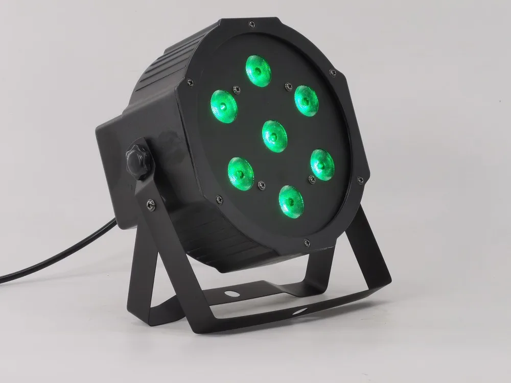 16 шт./лот 7X12 W led par фары RGBW 4in1 Телевизор с номинальной dmx512 Профессиональный dj оборудование