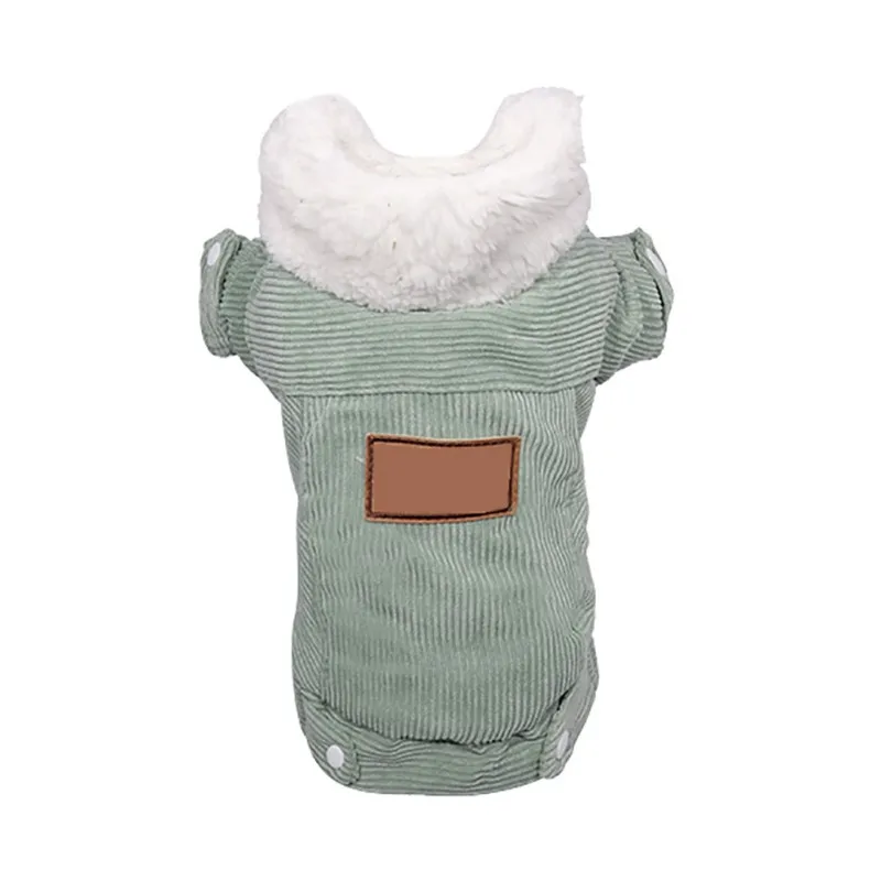 Puppy Autumn Warm Winter Coat Dog Fold Zip Hoodies Dog Jacket Costume Pet Cat Clothes