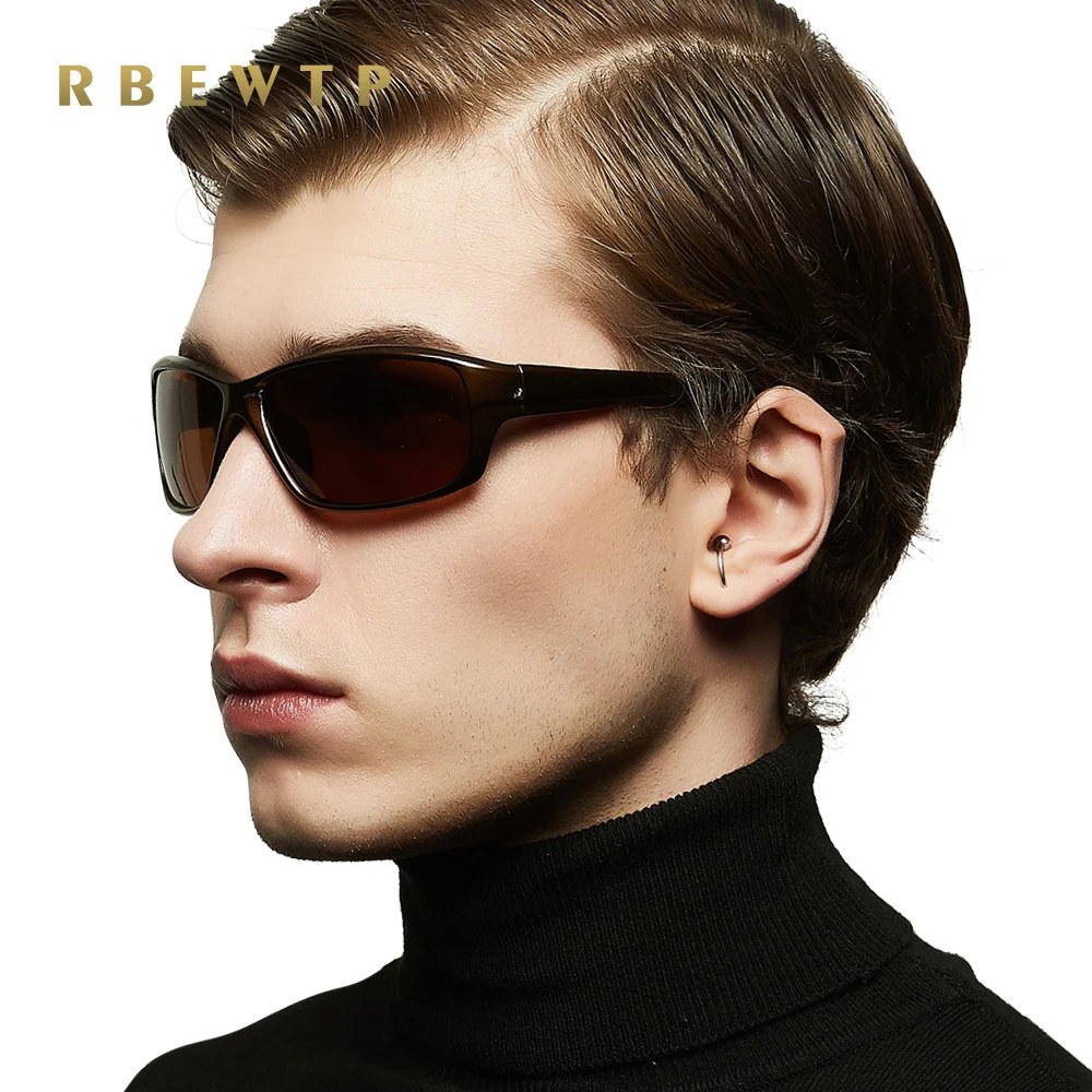 Очки солнцезащитные RBEWTP Мужские поляризационные зеркальные Спортивные