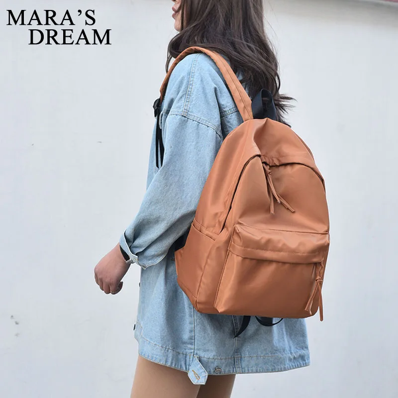 

Mara's Dream travel bag fashion trend solid color Oxford Men and Women backpacks bag casual simple large capacity Women bag