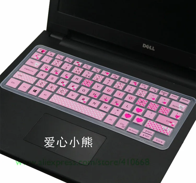 Силиконовый чехол для клавиатуры ноутбука Dell Inspiron 14R-5447 5448 14SR 14SR-1528 14MR 14MD 14M 5447 M3441R