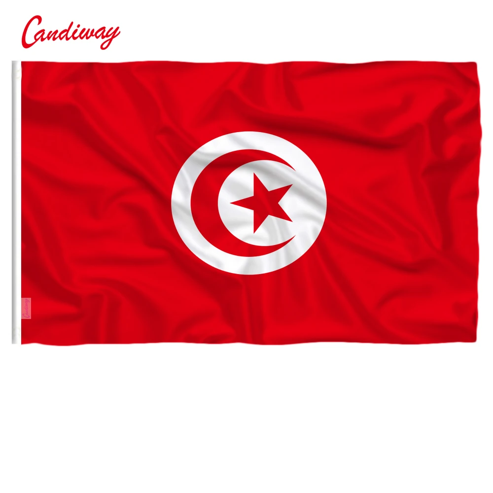 Флаг Tunisia флаг 90x150 см декоративные домашние флаги баннеры 3x5 футов Национальный