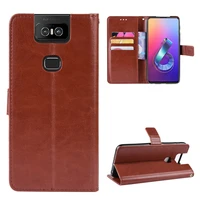 for asus zenfone 6 zs630kl case wallet flip style glossy pu leather phone cover for asus zenfone 6z 6 z 2019 zs630kl back cases