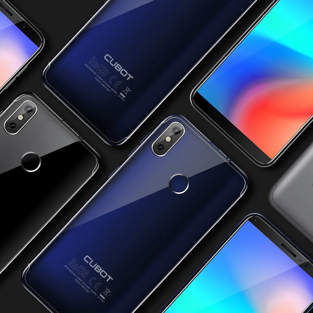 Мобильный телефон Cubot J3 PRO 4G, 5,5 дюймов, 18:9, полный дисплей, 16 Гб ПЗУ, 1 ГБ ОЗУ, 13 МП+ 2 МП, камера заднего вида, 2800 мАч, смартфон с отпечатком пальца