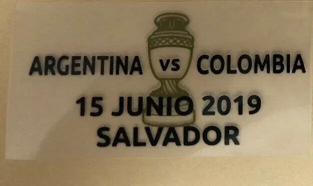 Футбольный патч знак Copa America Argentina детали матча Vs paraguar и Colombia|Заплатки| |