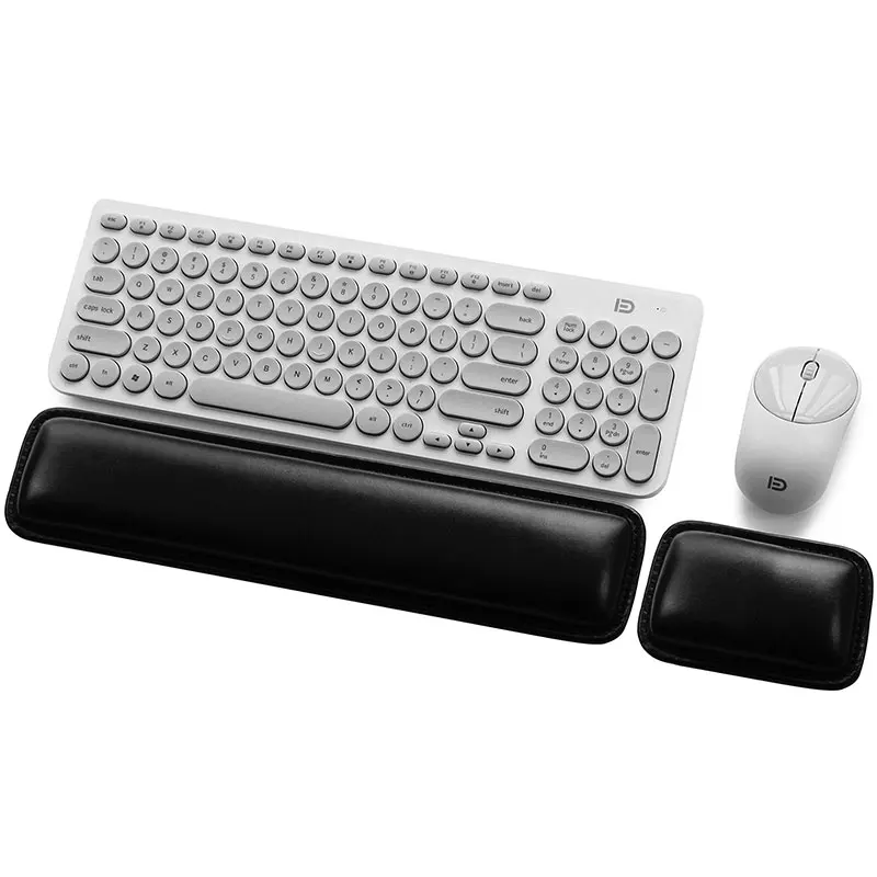 Black Middle Small Boona Foam PU удобный легкий коврик для клавиатуры и коврик для мыши подставка для запястья поддержка для компьютера и ноутбука - Цвет: Black Middle Small