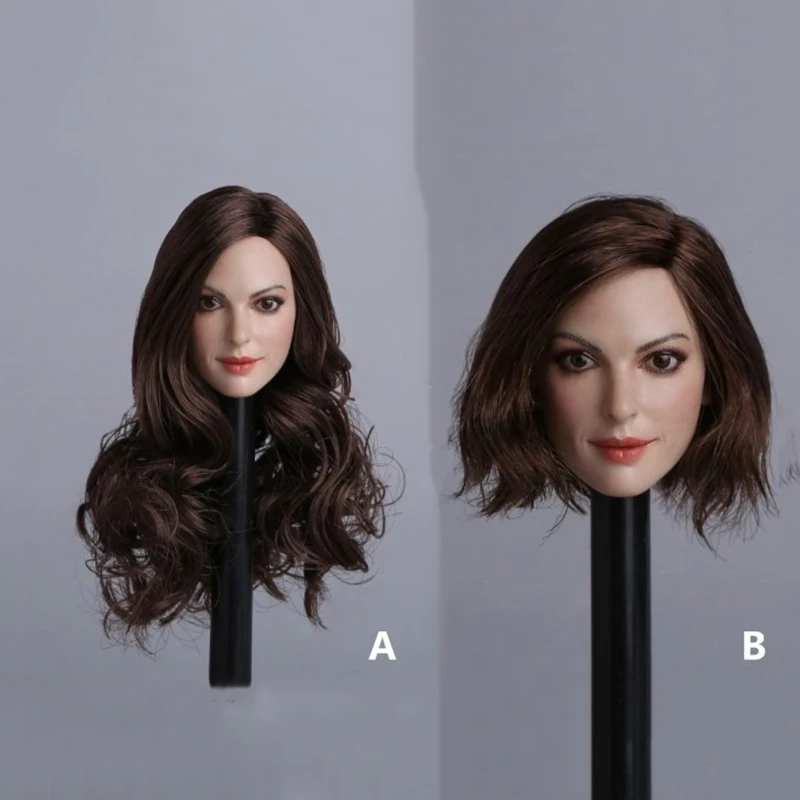 

Масштаб 1/6, GC012, европейские женские скульптурные вьющиеся волосы, длинные или короткие модели «сделай сам» для женских тела 12 дюймов