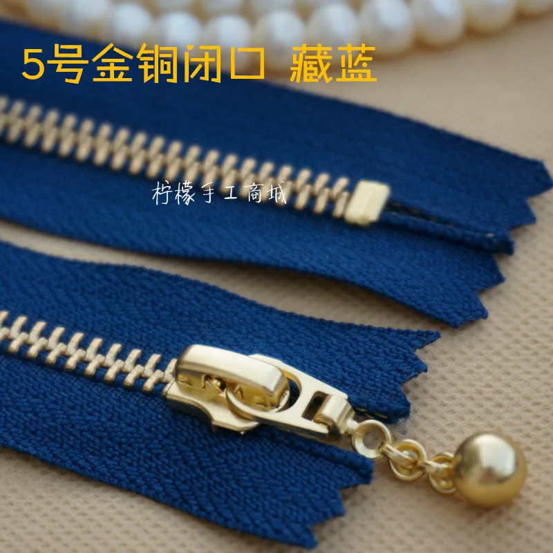 YKK 5 золотые и медные закрытые капли воды на молнии 15-50 см с голубым мешком | Дом сад