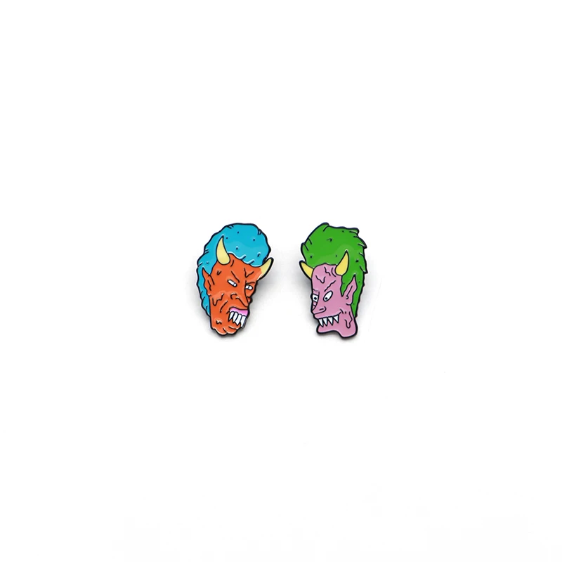 30 шт./лот броши для Хэллоуина DEMON BUTTHEAD BEAVIS эмалированные булавки для детей нагрудные булавки "Сумка" джинсовая куртка женская брошь значок SC4390