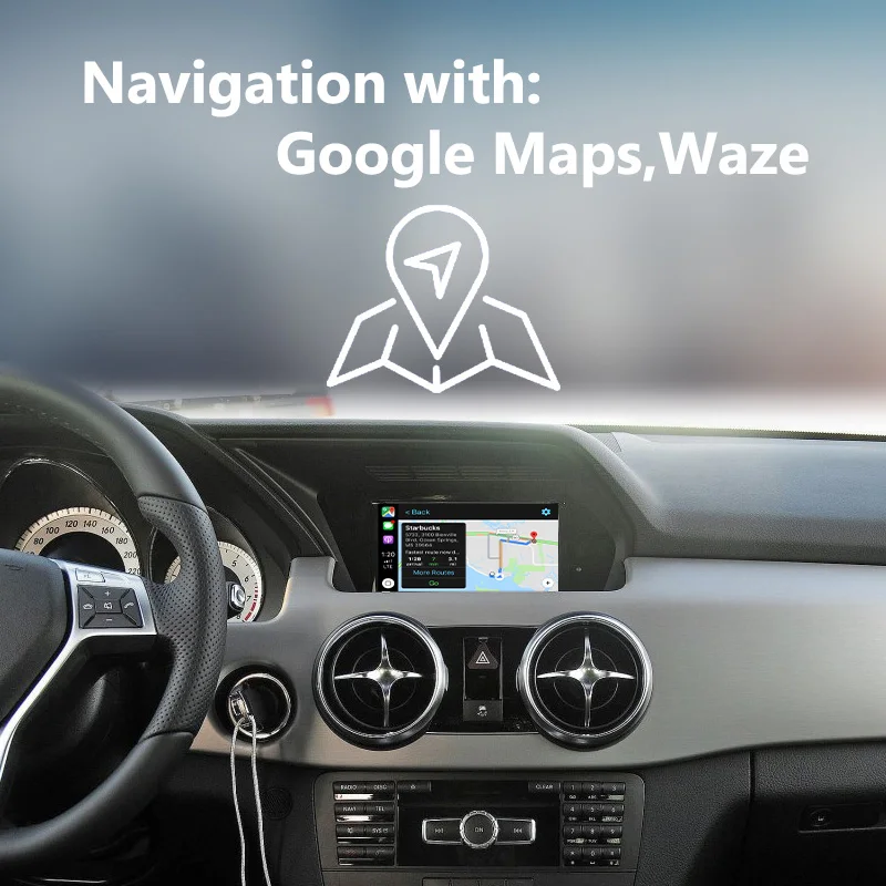 Joyeauto беспроводной Apple Carplay для Mercedes NTG4.5 Android Авто модернизация GL GLK класс 2011 15
