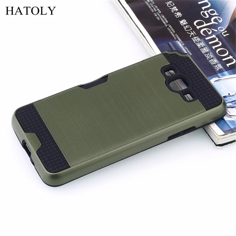 Hatoly чехол для samsung Galaxy Grand Prime G530 Чехол-Броня с эффектом силиконовый резиновый