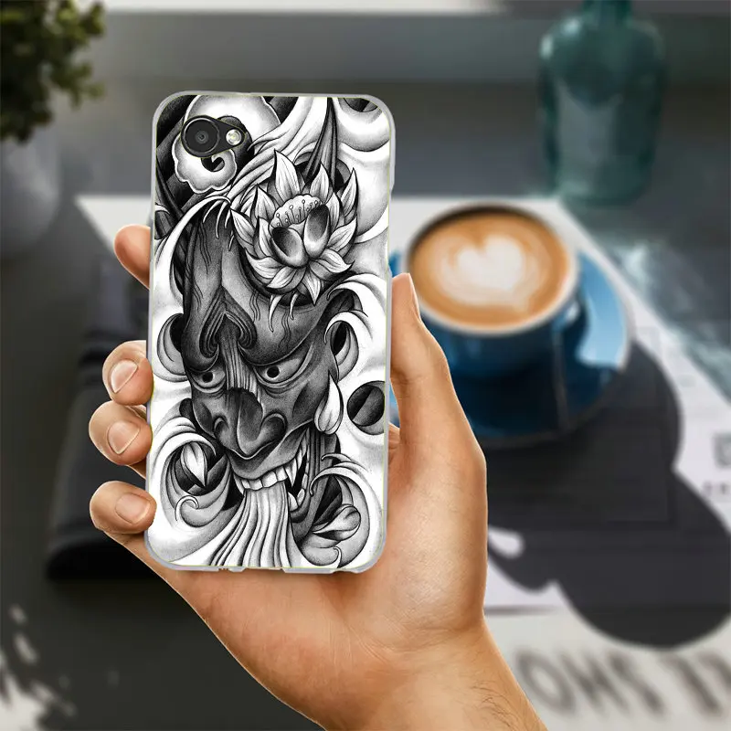 Японский они Hannya демоническая маска для LG G2 G3 мини G4 G5 G6 K4 K7 K8 2017 K10 V10 V20 V30 дух Сумки