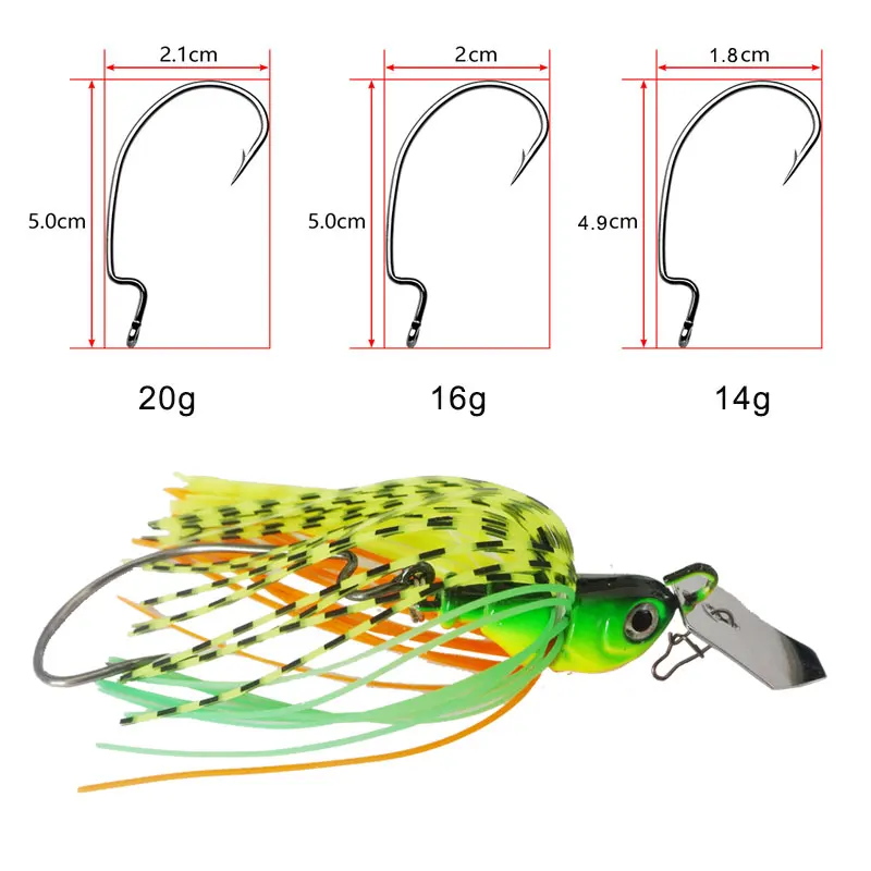 Hexakill 13 г/16 г/19 г Buzzbait chatter bait spinner рыболовная приманка воблер isca искусственный