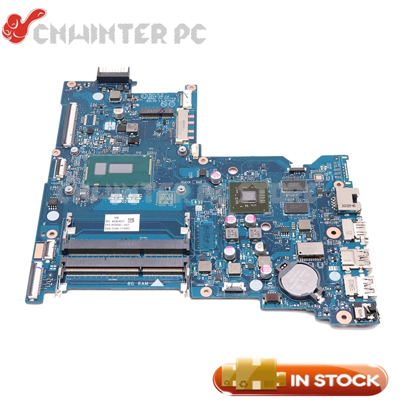 Материнская плата NOKOTION для ноутбука HP 15 AY BD ac 854940 601 001 BDL50 LA D703P SR244 I3 5005U