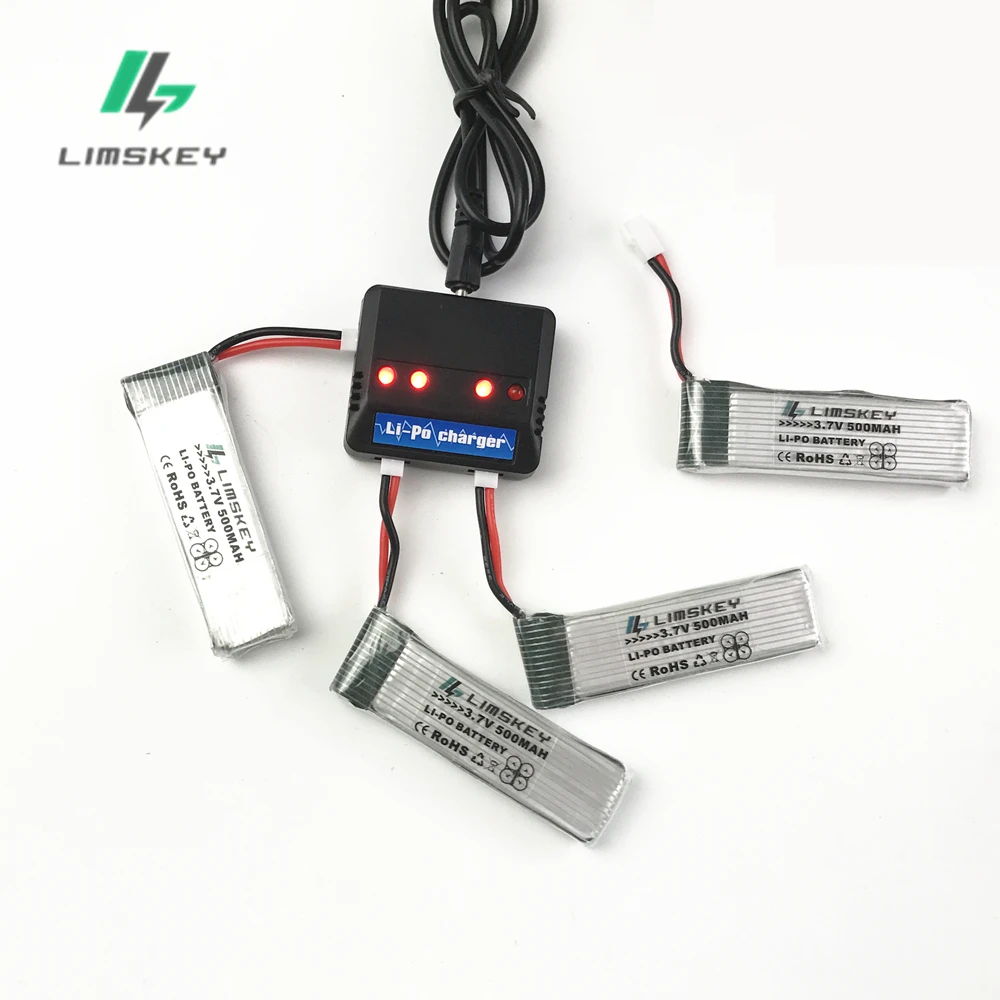 4 в 1 3 7 В USB зарядное устройство с шт 500 мАч lipo батарея для H37 Eachine E50 E50S GoolRC T37 RC Quadcopter