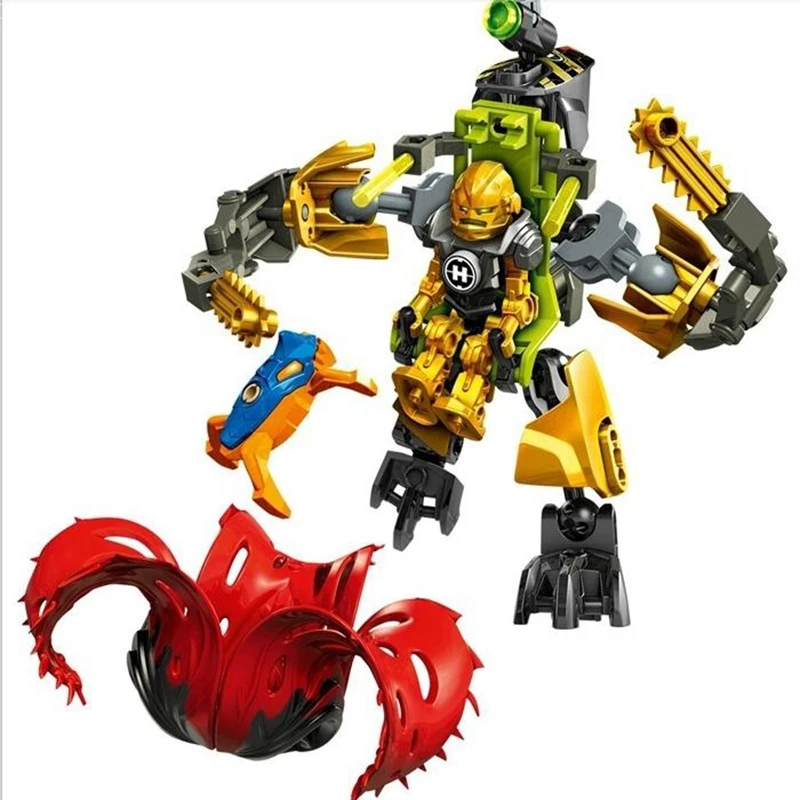 Hero Factory 6 0 серия Tunneler Beast vs Surge DIY строительные блоки Bionicle модель робота наборы