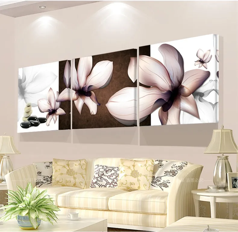 3 шт. Декоративная Настенная картина цветы|paintings on the wall|oil paintingcanvas oil painting |