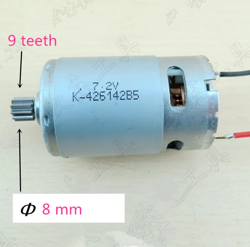 

9 Teeth Motor DC 7.2V Replacement for HITACHI DS7DF 321897 Cordless Drill Driver Screwdriver Tools Parts