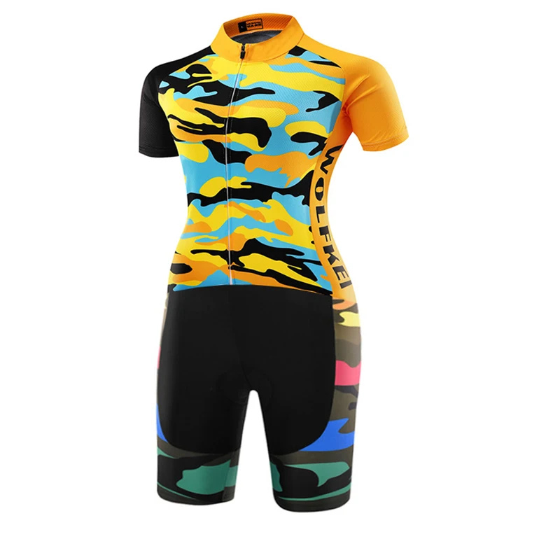 Новинка хит WOLFKEI Skinsuit одежда для велоспорта цельное боди Ropa Ciclismo MTB велосипедная