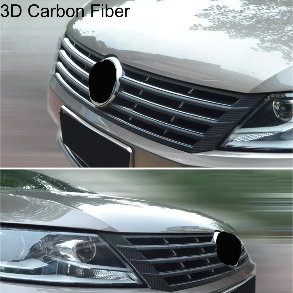 Карбоновый волокнистая Решетка переднего бампера Защитная пленка для
