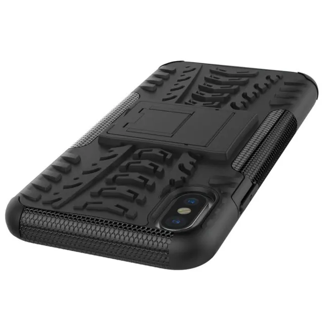 HYSOWENDLY Super Rubber Soft Silicon Spider Rugged Case for iPhone X Stand Hold Full Protetion 10 Gel TPU Coque |