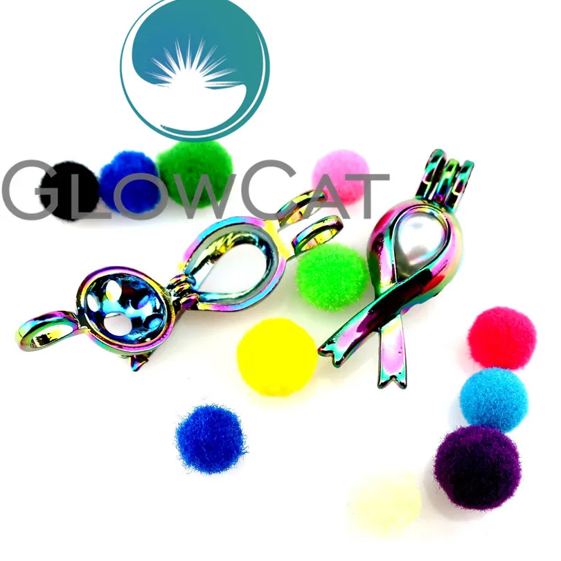 GLOWCAT 20x CC285 радужные цвета Рак лента для груди бусины клетка изготовления