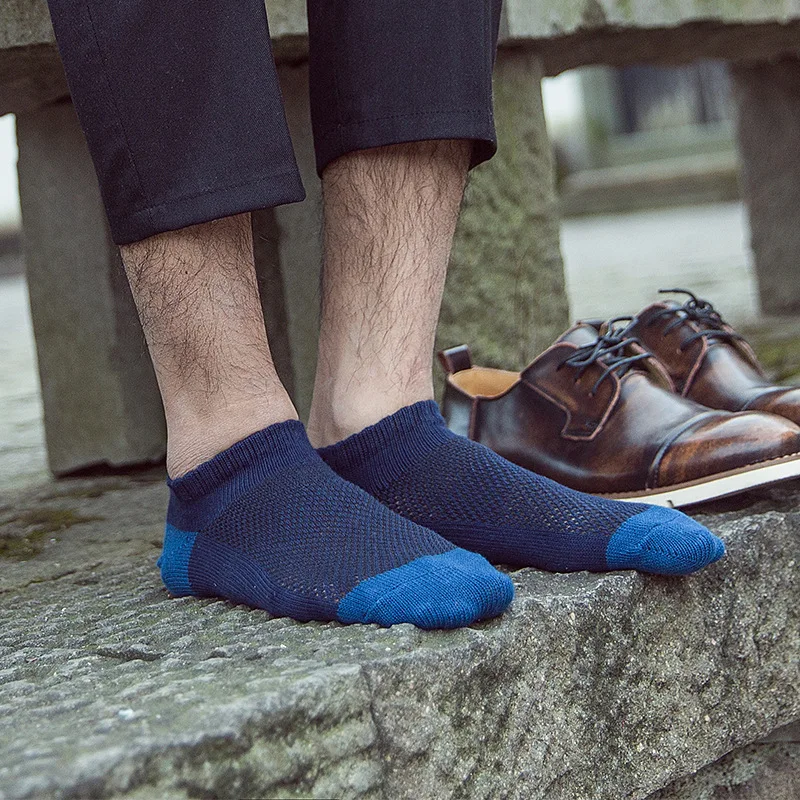 10 Пар/лот 2016 народном стиле мужчины носки толстые линии сетки хлопчатобумажные