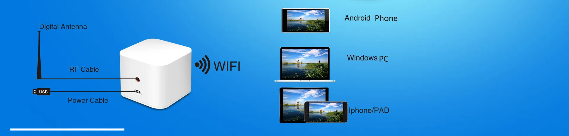 wifi DVB-T2 dvb-t DVB-T2 цифровой ТВ-ключ для автомобиля Открытый домашний сотовый телефон планшет Поддержка wifi беспроводной